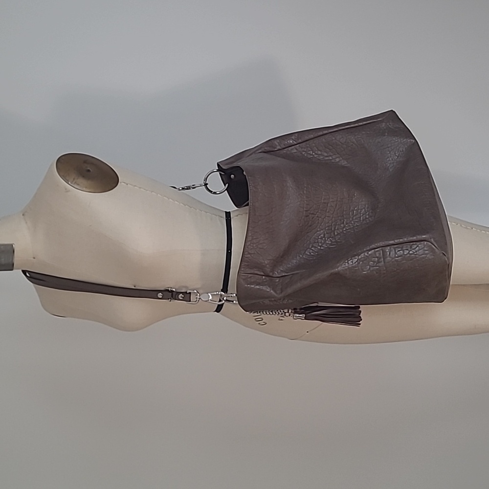 Gianni Conti Brown Leather Crossbody Shouldee Bag Large
